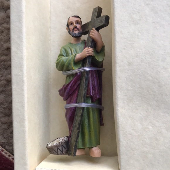 St Andrew- Patron Saint of Fishermen & Sailors Figurine NIB - Picture 1 of 10